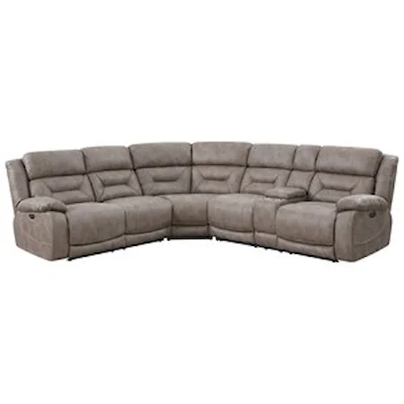 3 Piece Reclining Sectional Sofa with USB Port